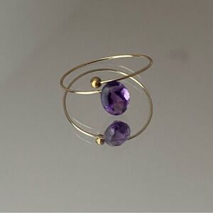 Minimalist Amethyst Ring